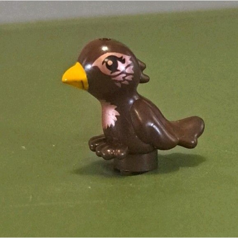 LEGO Minifigure Friends Bird Brown with COPPER Chest Eyes Elves Rare Elf Pet